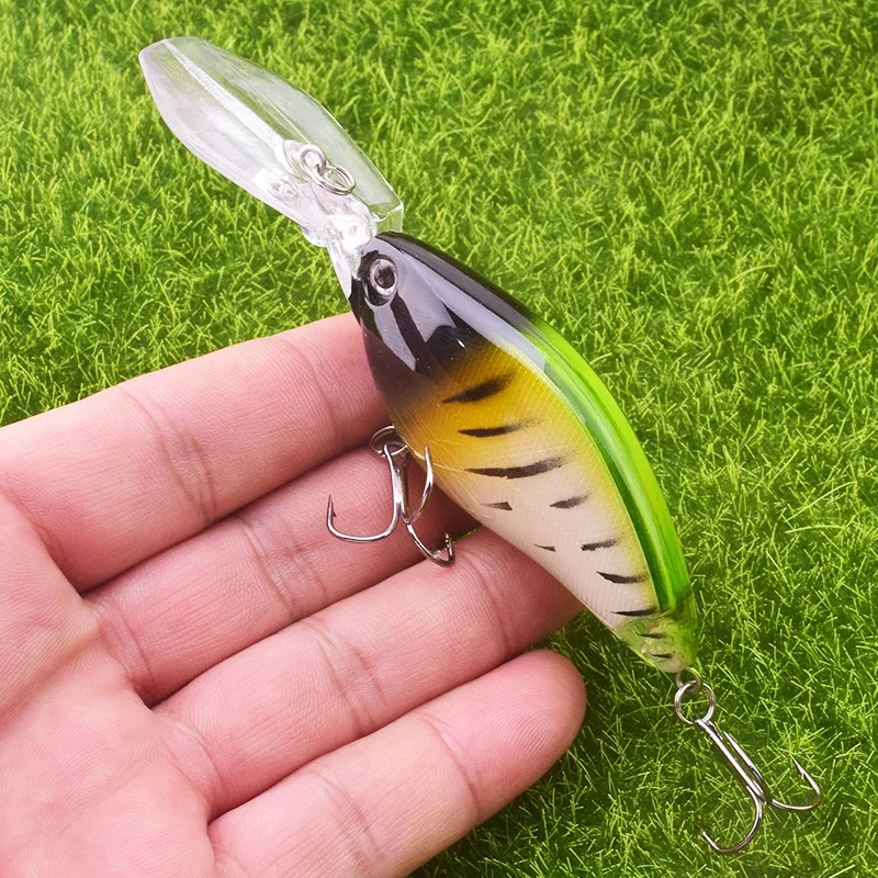 1PCS Trolling Wobblers Rattle Hard Lure 11cm 18g Fishing Artificial Bait Pike Floating Deep Diving Crankbaits  Pesca Bass Tackle