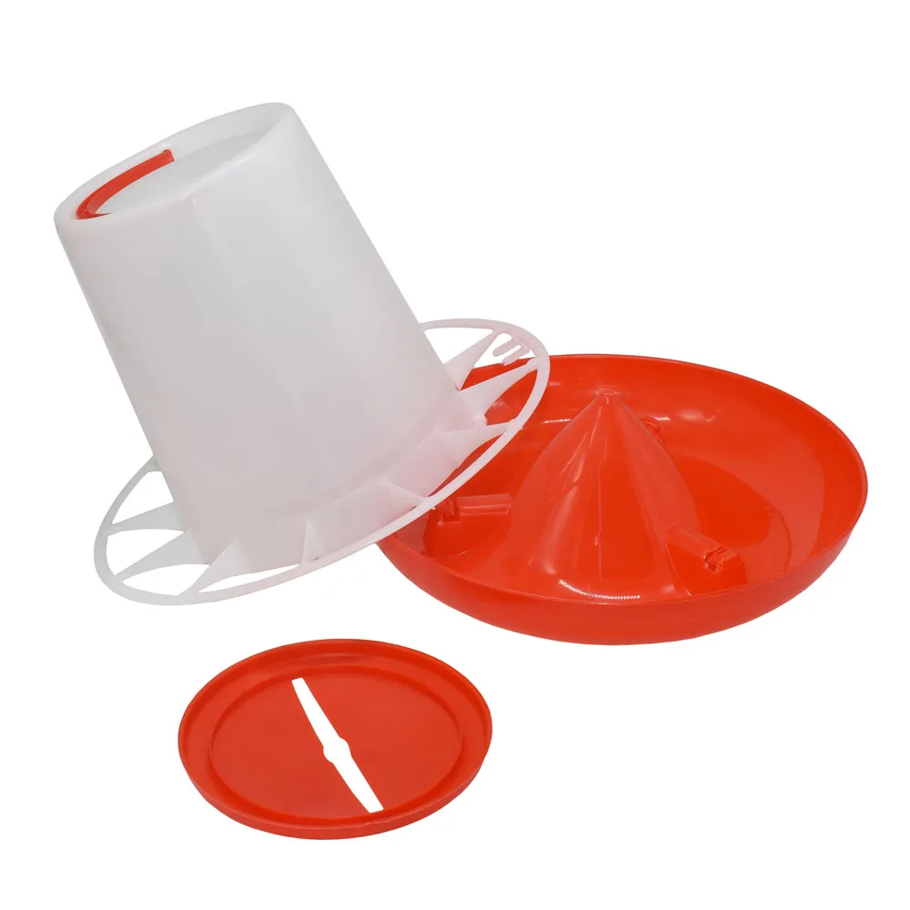 1Pc 6KG Chicken Drinker/Feeder Rooster Hen Drinking Kettle Feeding Device Farm Animal Poultry Feeding Watering Supplies
