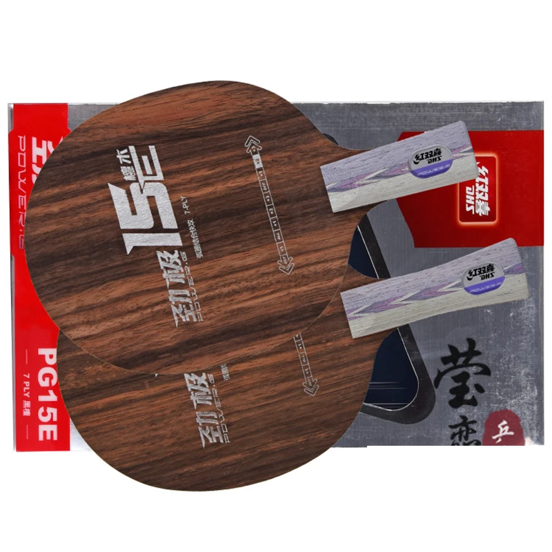 

Original DHS power G 15E PG15E table tennis blade pure wood table tennis racket fast attack with loop ping pong racket