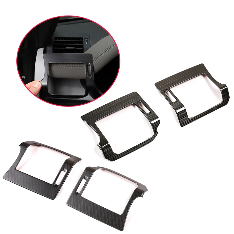 Car Styling 2 pcs For Land Rover Defender 110 130 2020-21 Stainless Steel Side AC Vent Frame Cover Trim Car Interior Accessories