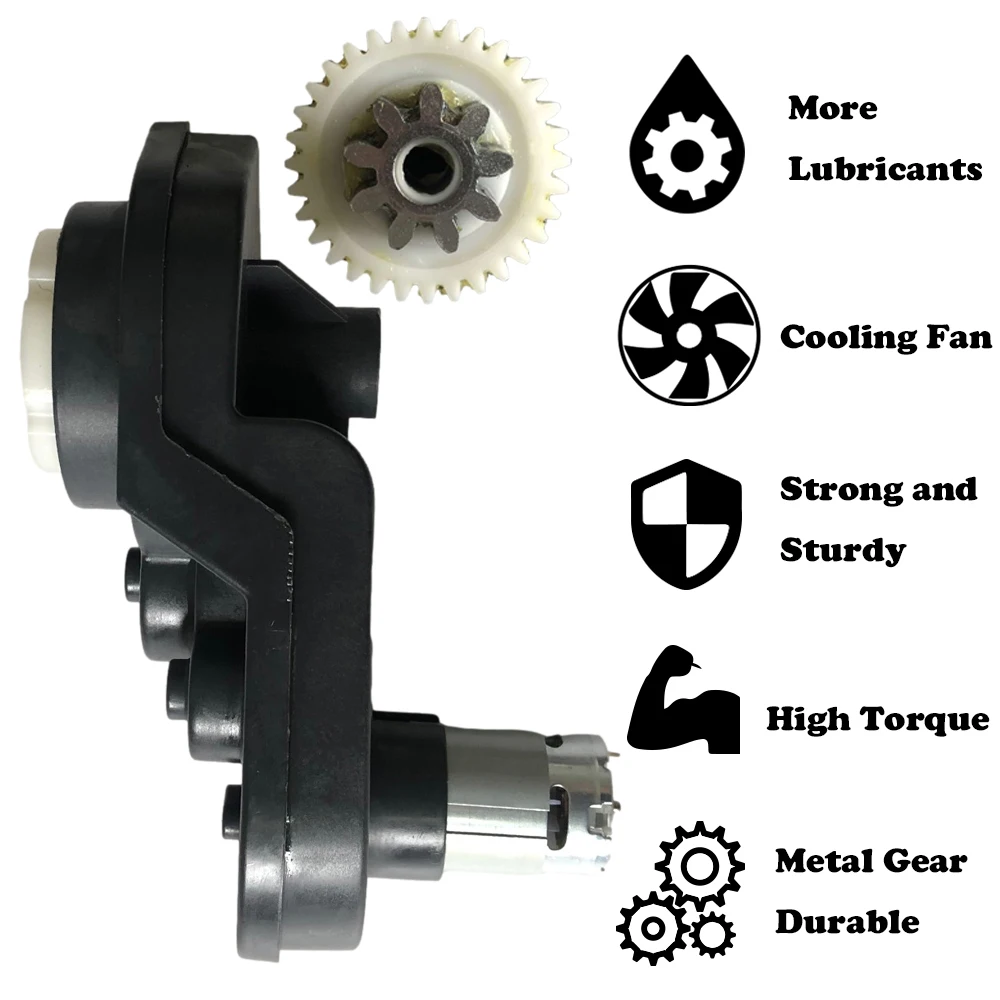 Boîte de vitesses pour voiture électrique pour enfant, couple élevé, moteur pliable DL RS555, roue motorisée, pièces de voiture, 200W, 24V, 22000