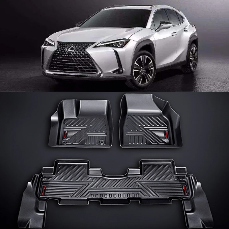 Utilizzare per LEXUS UX260h Set di tappetini per pavimento in TPE per tutte le stagioni su misura per auto su misura per tappetino impermeabile