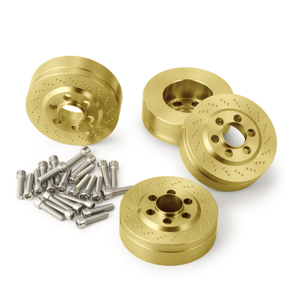 AXSPEED 2pcs Brass Internal Counterweight Balance Weight for RC  Car 1.9 2.2 inch Wheel Rim TRX4 Axial SCX10 Wraith Accessories