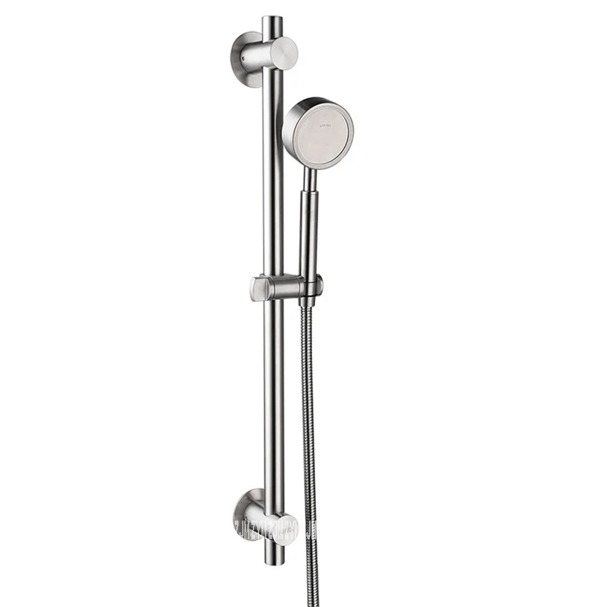 Kit de douche de pluie sans poinçonnage | Ensemble de douche de pluie 304 en acier inoxydable, tige de levage Simple et facile, support de douche de pluie à main