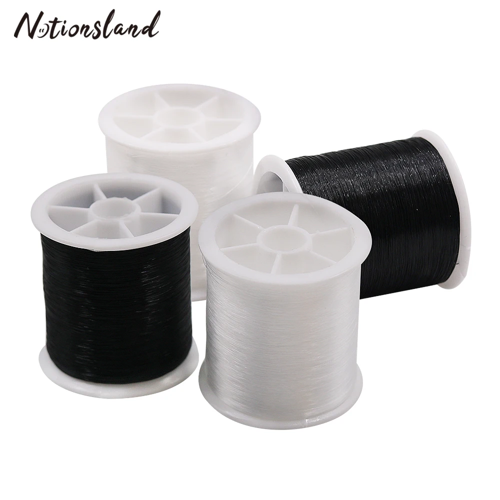 

White&Black Beading Thread Durable Nylon Thread Embroidery Stitching Thread for DIY Beads Bracelet Making Sewing Tools 0.13mm