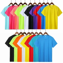 Men Women Kids Running T Shirt Quick Dry breathable Fitness T Shirt Training Clothes Gym Soccer Jersey Solid Sports Shirts Tops