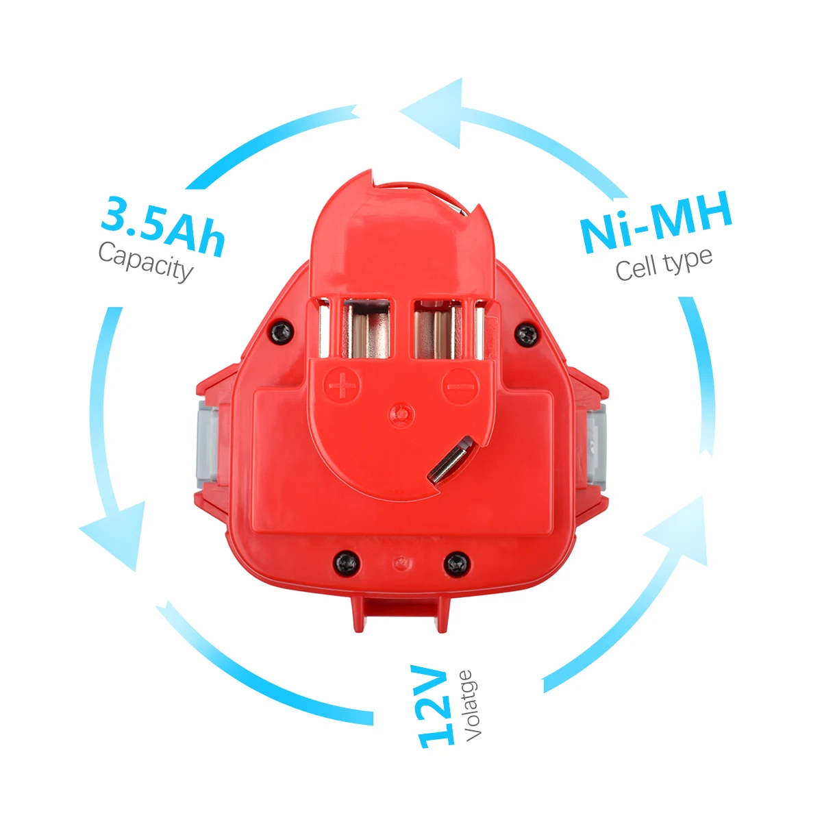 Turpow 3000mAh 12V Rechargeable Battery for Makita 12 V PA12 6270D 6271D 6227D Power Tool 6317D 8270D batteries 4331D L50