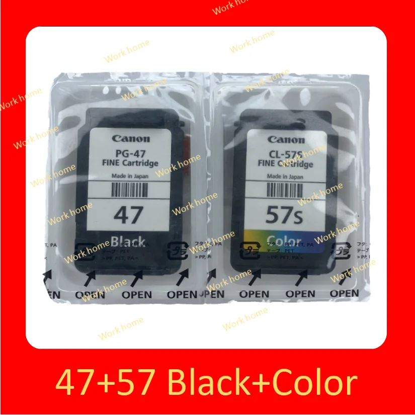 Genuine Canon Printer Canon 47 57 Ink Cartridge E400 410 417 460 470 477 480 printer Canon Canon pg-47 cl-57 ink cartridge