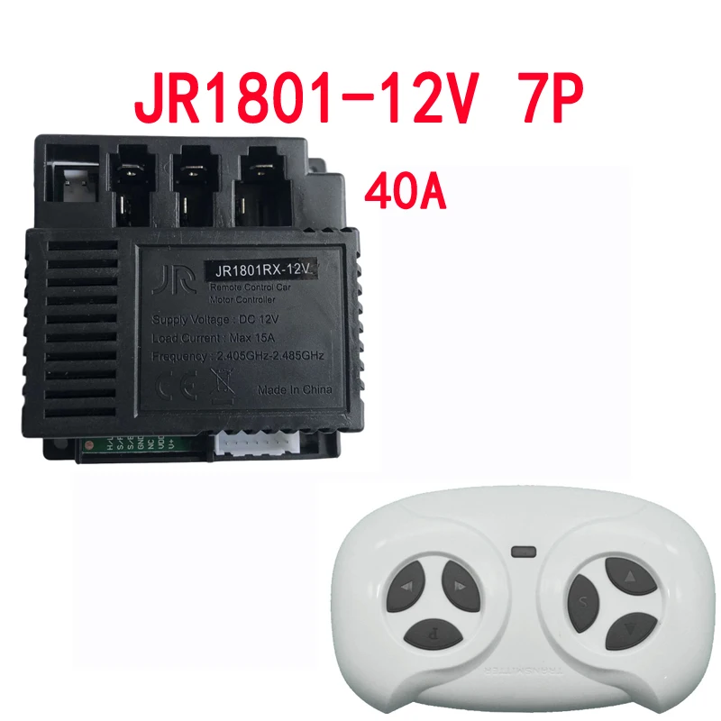 40A JR1801RX-12V High Power Upgrade Bluetooth Children Electric Car Remote Control Reveiver Ride on Car Replacement Parts