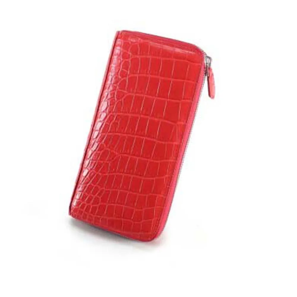 mdun import  crocodile leather men wallet  female  handbags  crocodile  long  zipper  More screens  female  Hand bag