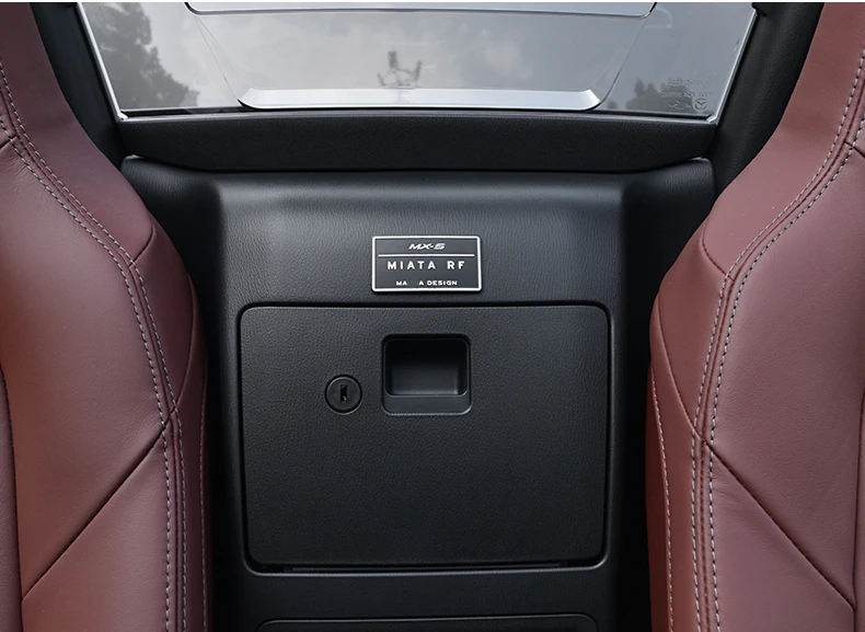 Aluminium 3D-Aufkleber-Design-Logo, Auto-Umbau-Zubehör, Innenraumdekoration, einfach anzubringender Metallaufkleber für Mazda MX5 RF ND – Detail 5