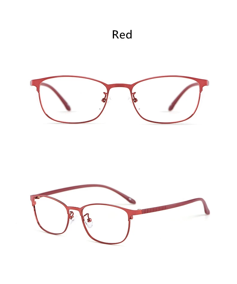 YIMARUILI Ultra Licht Mode TR90 Rot Metall Brille Rahmen Retro Runde Kleine Gesicht Optische Brillen Rahmen Frauen 3569 – Detail 6