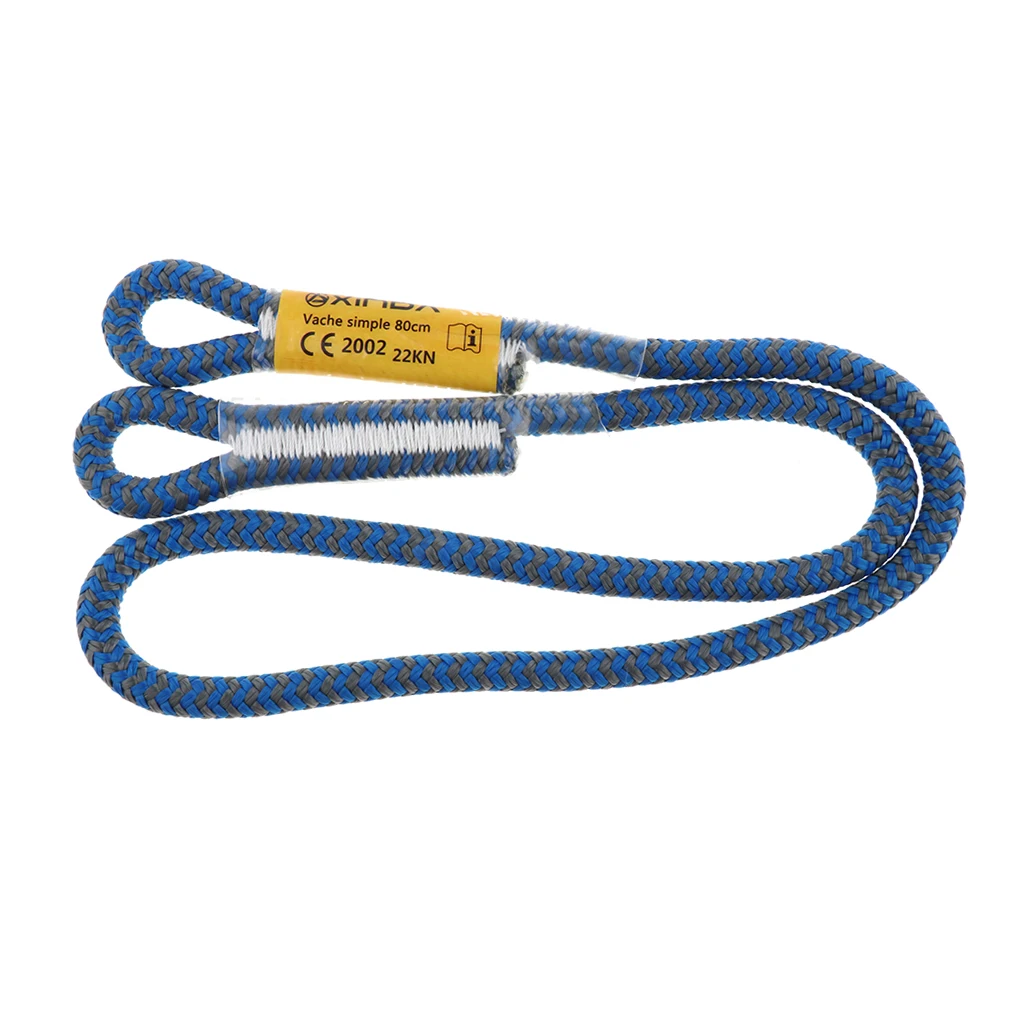 Cuerda Prusik de escalada en roca, 25KN, 8mm, equipo para rappel, espeleología, Ziplining, 0,8 m/1m