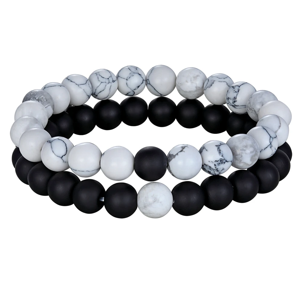 Various Combination Styles Beaded Bracelets for Couples, DIY Gift Box