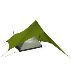 FLAME'S CREED XUNSHANG Ultralight Camping Tent 20D Nylon Both Sides Silicon shelter tarp 1 Person 3 Season Rain Fly Tent Tarp