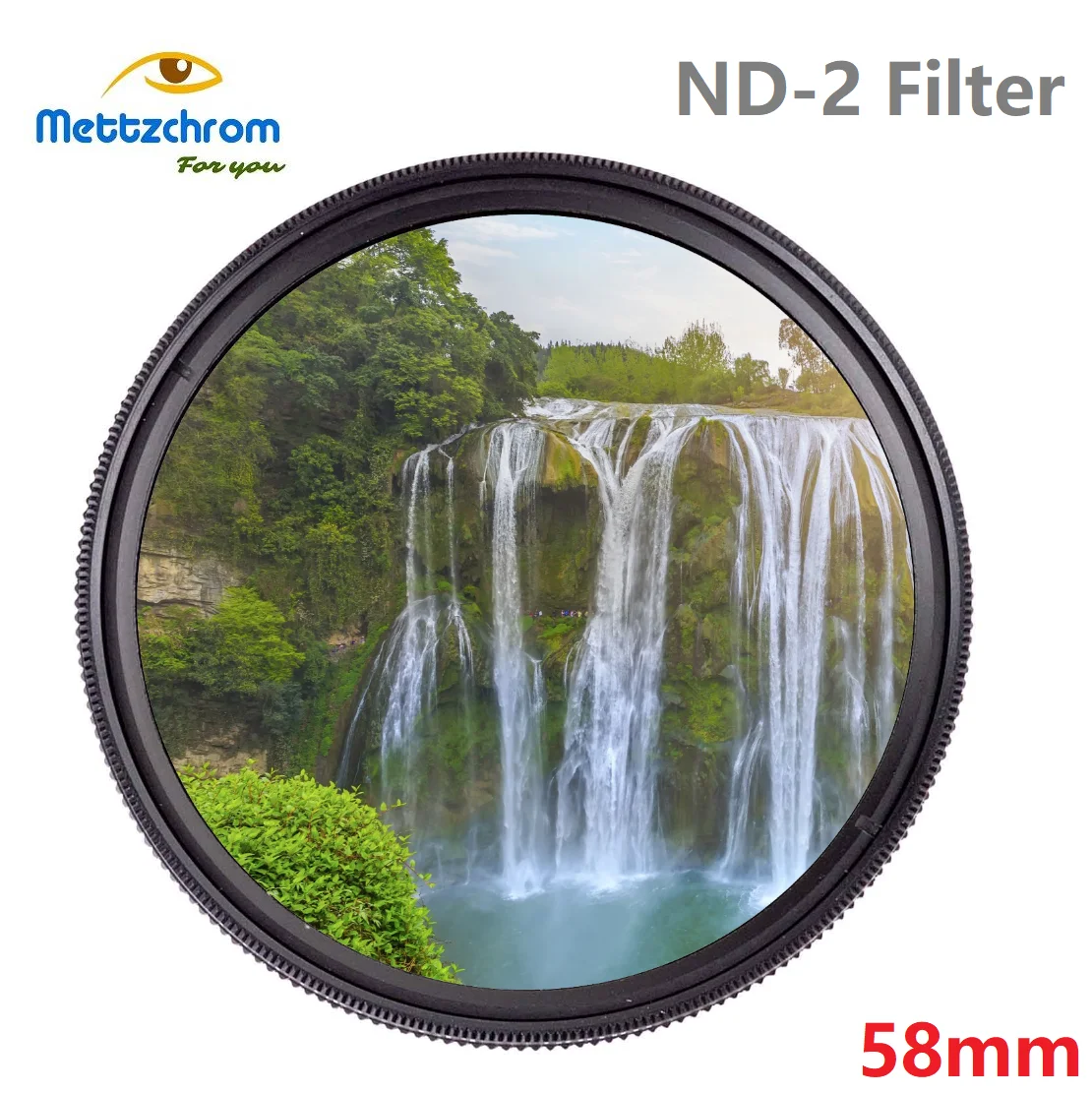 Mettzchrom ND2 ND 2 Neutral Density Photography filter 49mm 52mm 55mm 58mm 62mm 67mm 72mm 77mm for DSLR Camera lens