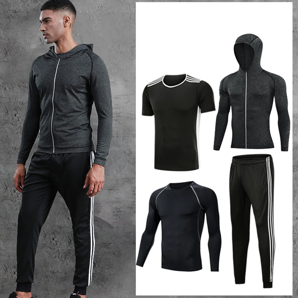 Rashguard Male Mma T-shirt+ Pant Sets Men\'s Compression Suit BJJ Muay Thai MMA Shorts Kick Boxing Tracksuit Gym Fitness Clothing