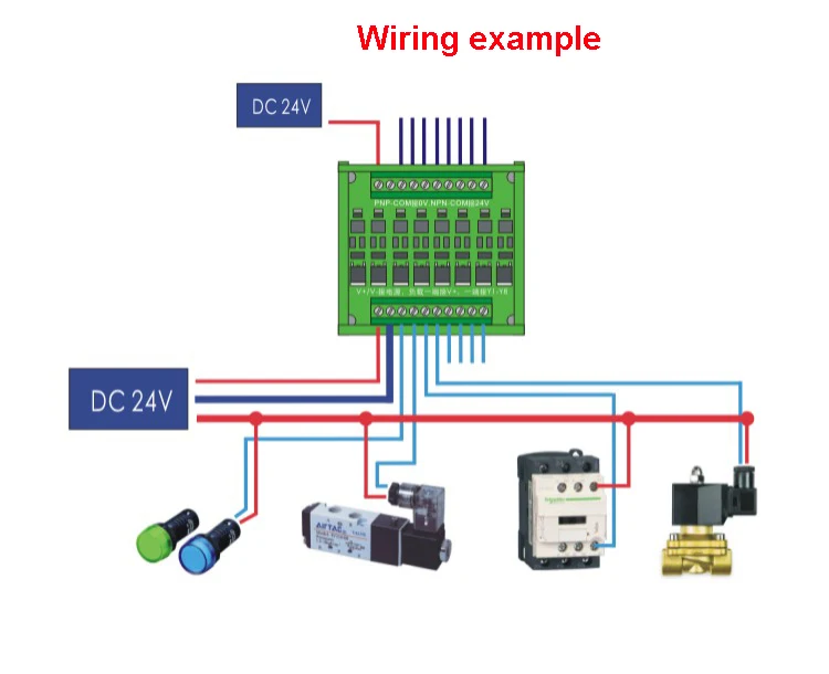 4-Channel 3.3V 5V 12V 24V Input Fully Compatible Mitsubishi Siemens PLC power Amplifier Solenoid Valve Driver Board NPN Output