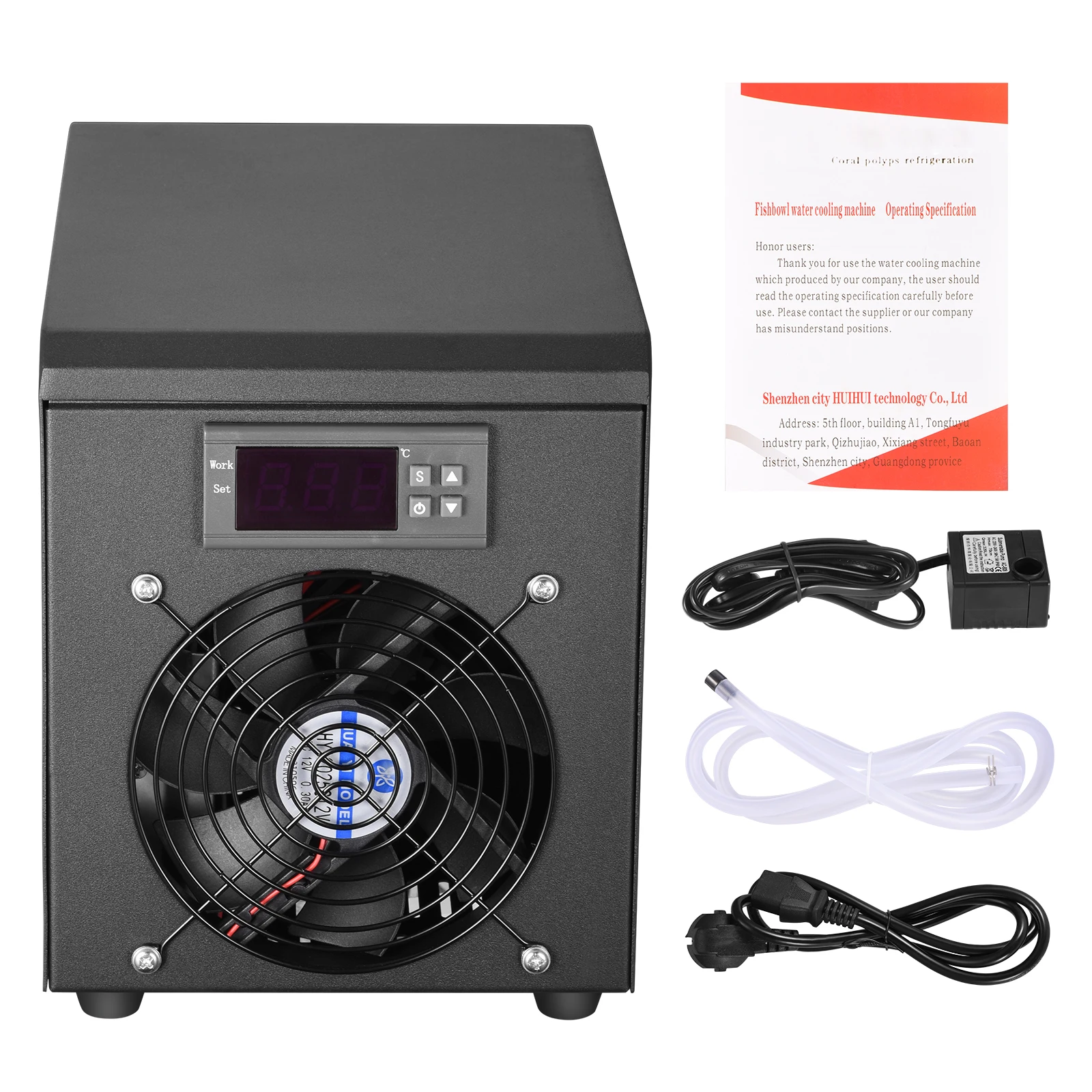 Aquarium Water Chiller 60L Fish Tank Cooler Heater System 10-40℃ Constant Temperature Device 180W Sustainable Refrigeration