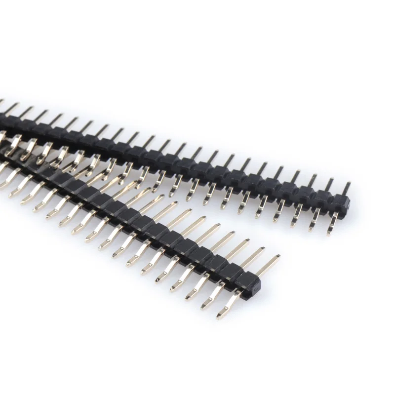 

10pcs 2.54mm Spacing Single Row Pin Horizontal SMT Patch Bending Gold Plated Socket 4P 5P 6P 8P 10P 20P 30P 40p