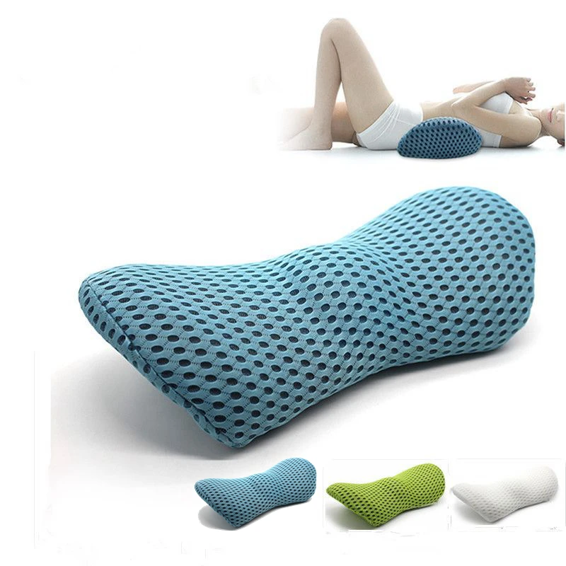 

4D Mesh Bed Sleeping Lumbar Support Pillow for Side Sleepers Pregnancy Relieve Hip Tailbone Pain Sciatica Chair Car Back Cushion