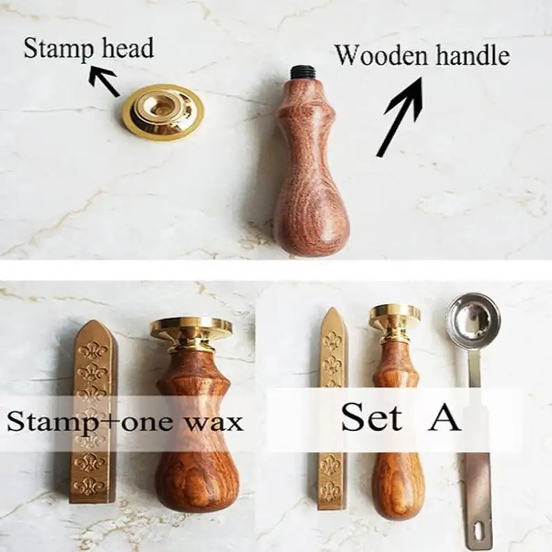 3D Royal Crown Lakzegel Stempel