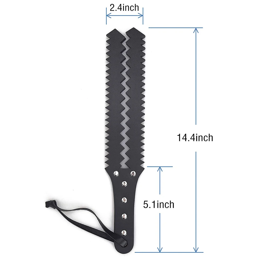 Faux Leather Strap/Paddle Three Layer Studded Paddles-Leather Riding Horses Whip Crops for Horses