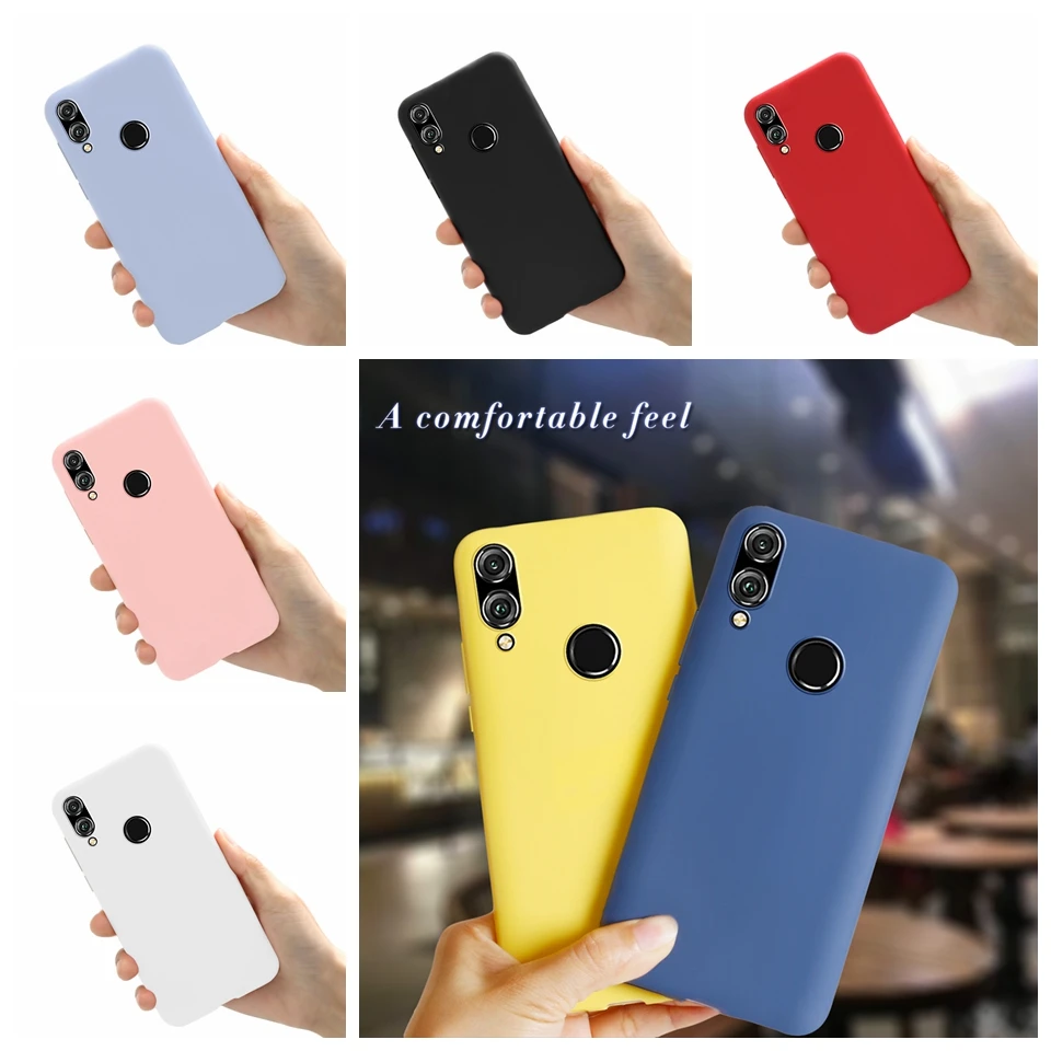 Cute Matte Thin Candy Phone Case for Honor 8X JSN-L11 JSN-L21  Shockproof Silicone Case for Honoe 8x JSN-L22Soft Cover 6.5