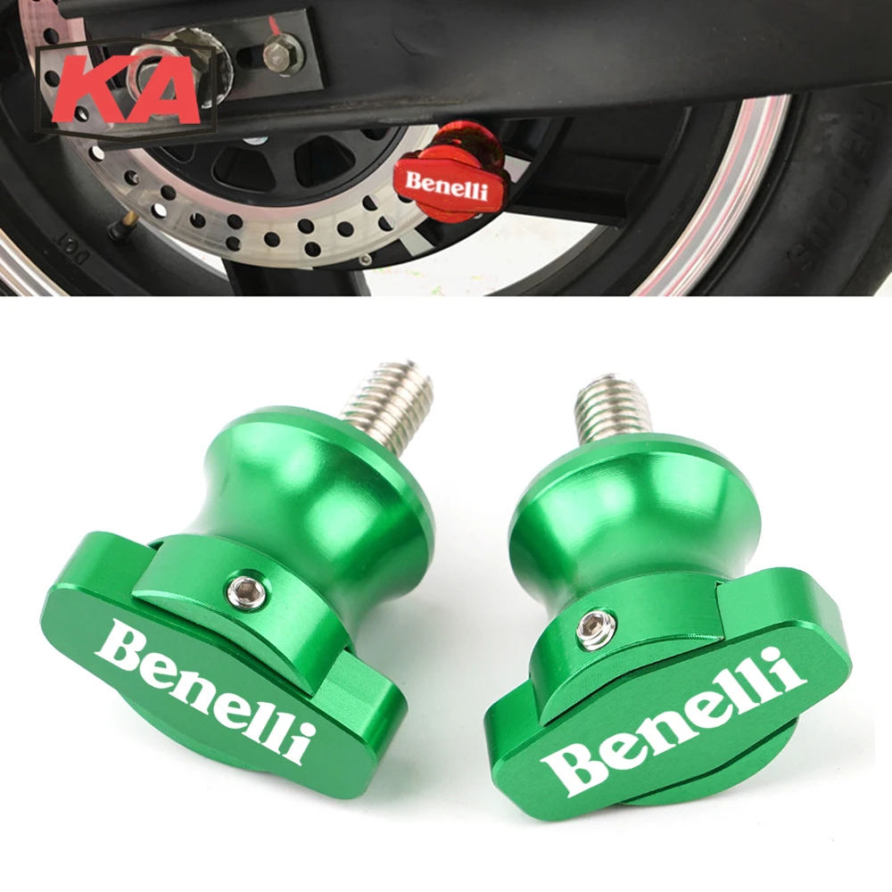 For Benelli Leoncino 500 TRK 502 BJ600 BN500 TNT 300 150 BN 251 302 600 Modified Motorcycle Swingarm Slider Spools Stand Screws