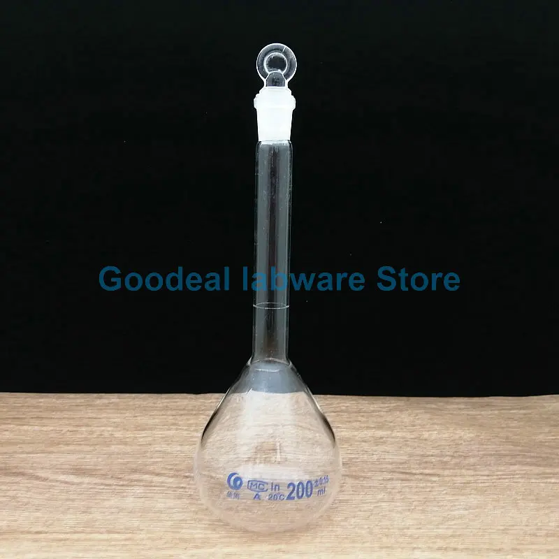 1ml to 500ml Clear Glass Volumetric Flask with Grinding mouth plug Teaching instruments for chemistry experiments