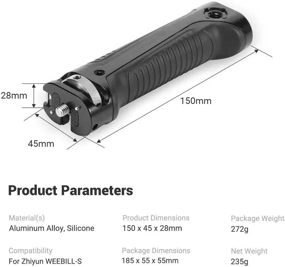 ZHIYUN WEEBILL-S ＋SmallRigハンドグリップ Smallrig-zhiyun-tech WEEBILL-S用ハンドルグリップ,ハンドストラップ