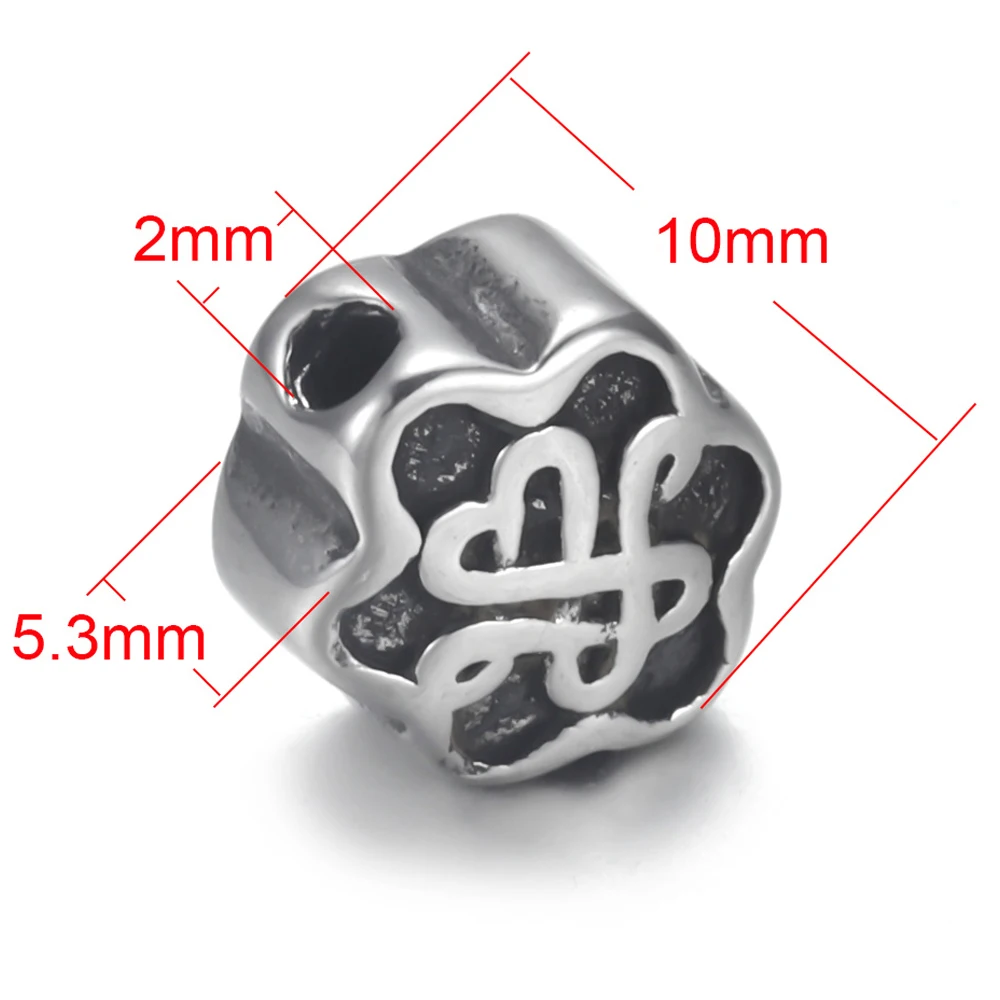 Stainless Steel 2mm Bead Spacer for Beaded Bracelet  Jewelry Making DIY Small Hole Spacer Charms Accessories Supplies