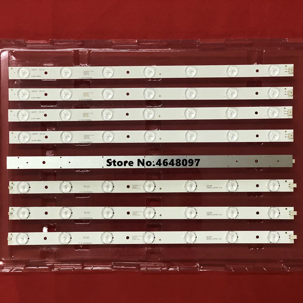 

1set=8pcs LED backlight strip bar 14 leds for 180-W00-390000H IC-B-HWT39D060L IC-B-HWT39D060R V390HJ1-P02 T390HVN01.0