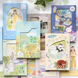 30 Pcs/Set Tokyo Spring Garden Series Postcard Lovely Japanese Style Greeting Wish Cards DIY Journal Decoration