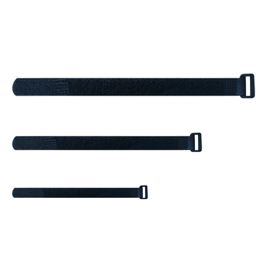 10 pçs/lote preto 2cm de largura 15-80cm comprimento náilon gancho & laço cinta cabo laços auto-adesivo cabo reutilizável arrumado computador organizador tv