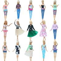 Wholesale Fashion Doll Outfit Casual Wear Skirt Tops T-shirt Pants Trousers Dress Clothes for 11.5'' Doll Accessories Kids Toys