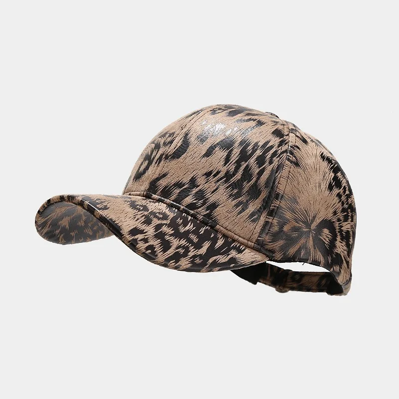 

Polyester Leopard Grain Casquette Baseball Cap Adjustable Snapback Hats for Men and Women 53