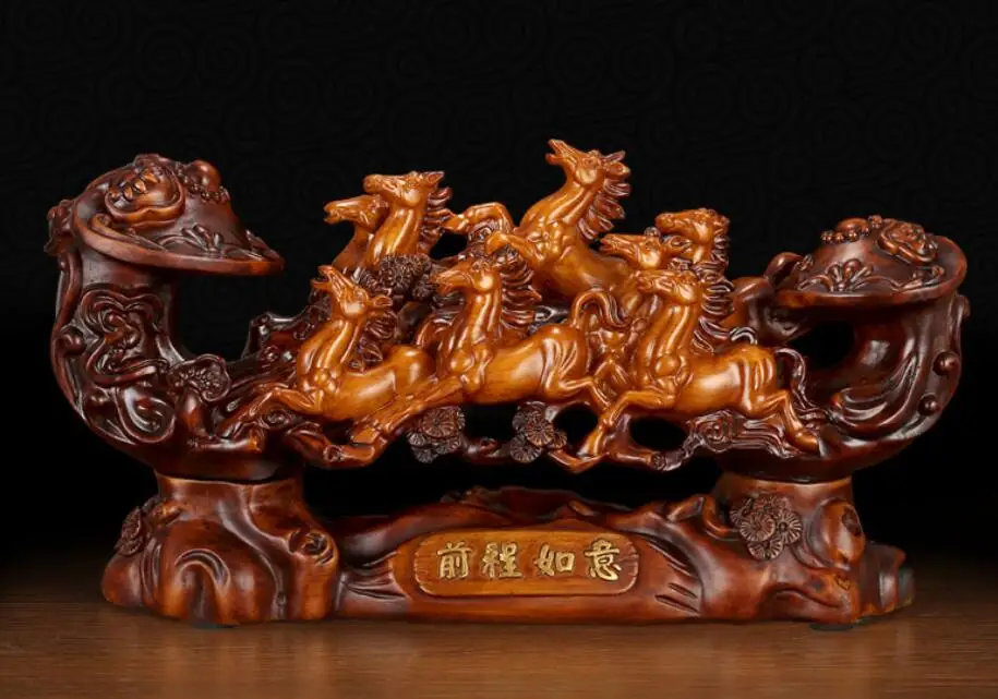 

New Chinese style horse furniture new Chinese zodiac furniture office study creative living room decoration Joe moved gifts