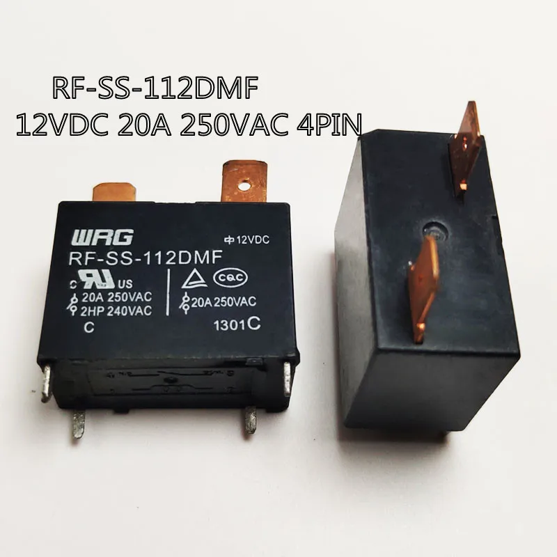 10PCS  high quality NEW relay RF-SS-112DMF RFSS112DMF 12VDC DC12V  20A 250VAC 4PIN  Electric water heater air conditioning relay