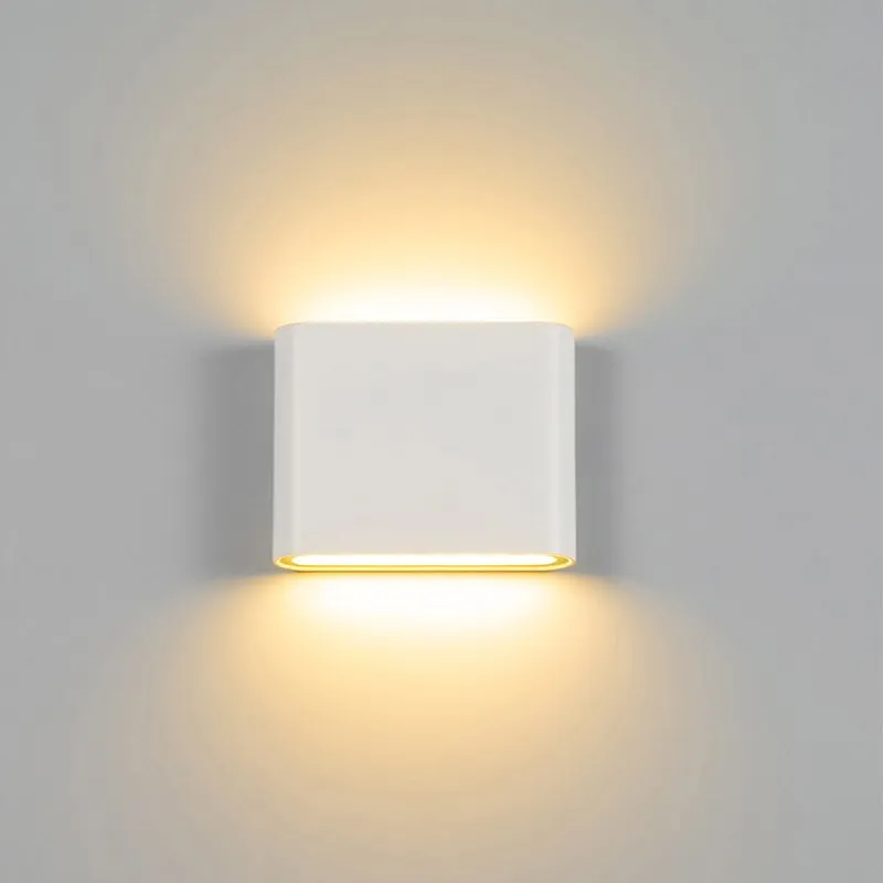 Black Wall Lamp 6W 12W Outdoor Indoor LED Wall Lamp Up Down Lighting for Garden Sconce Corridor Aisle Terrace Courtyard Decor