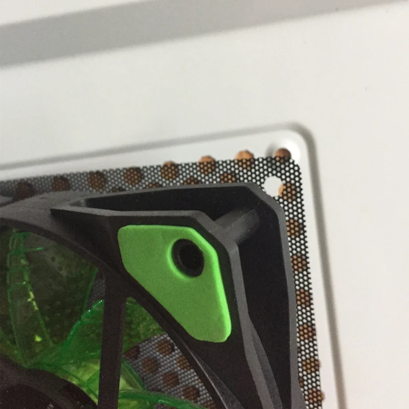 4pcs Washable 8cm PVC Black Dustproof Covers For Desktop Fan Cooling Protector Computer Gaming Case Dust Covers Filter Cover