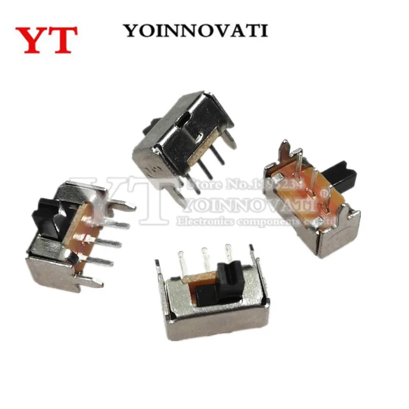 20pcs/lot SK12D07 Toggle Switch 3Pin PCB 2 Position 1P2T SPDT Miniature Slide Switch Side Knob SK12D07VG4