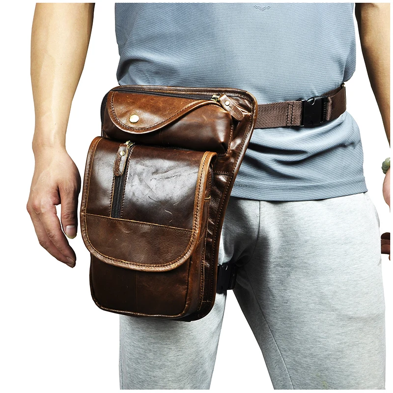 Original Leather Coffee Design Men Shoulder Bag 8\