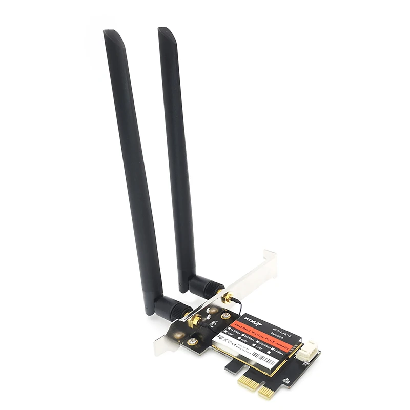 Wireless AC 7260 2.4G / 5G Dual Band 867Mbps PCI-E X1 X16 Wi-Fi Bluetooth 4.0 7260AC WIFI CARD Desktop pcie WLAN adapter