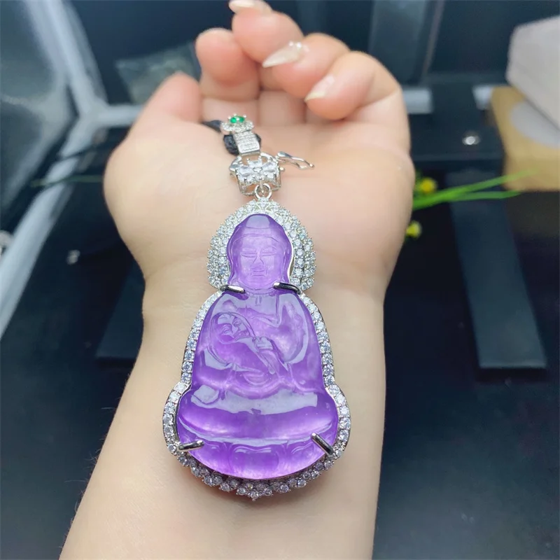 

Hot Selling Natural Hand-carve Jade Guanyin Necklace Pendant Fashion Jewelry Accessories Men Women Luck Gifts1