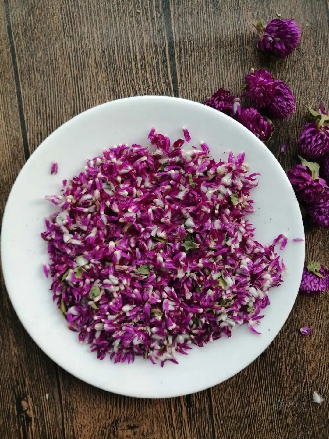 Real Dried Natural Purple Gomphrena Globosa Petals Wedding and Party Table Confetti Decoration Biodegradable Flower Petal 10g