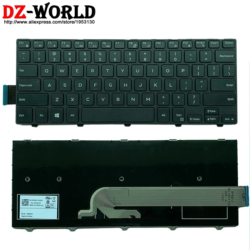 Клавиатура для ноутбука Dell Inspiron 14 3000 3441 3442 3443 3445 3446 3447 3449 3451 3458 3459