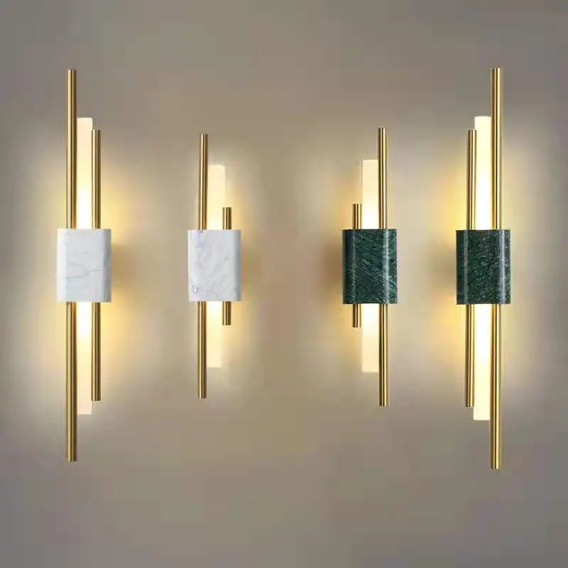 

Tanto Wall Light Post-modern marble lamp Nordic luxury creative wall lamp gold for Foyer Bar Home Decor wall mount light