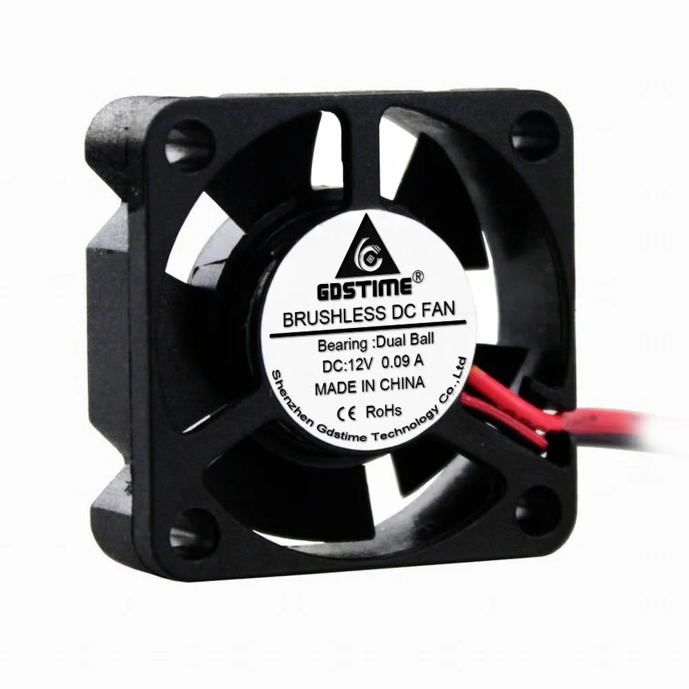 1 Pcs Gdstime DC 12V 30mmx10mm 30mm Dual Ball Bearing Mini Brushless Cooling Fan 3010B 3cm 3D Printer Radiator Cooler Fan