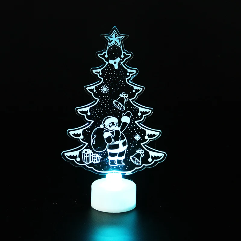 Christmas Home Decoration Colorful LED Lights tree Santa Claus Night light xmas navidad new year kids Gifts Lamp Christmas light